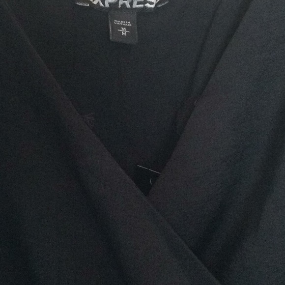 Black Express faux tie tank top - Picture 4 of 4